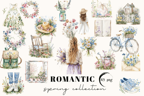 Cottagecore Illustrations: Spring Clipart Review