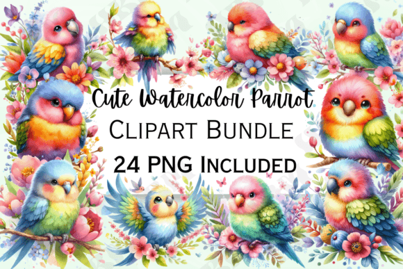Cute Watercolor Parrot Clipart: Illustrations Review