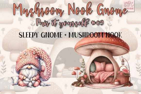 Watercolor Mushroom Nook Gnome Set 09 Review