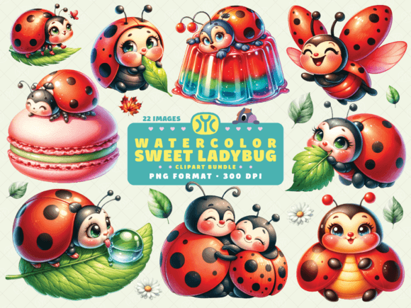 Watercolor Sweet Ladybug Clipart: An Embroidery Review